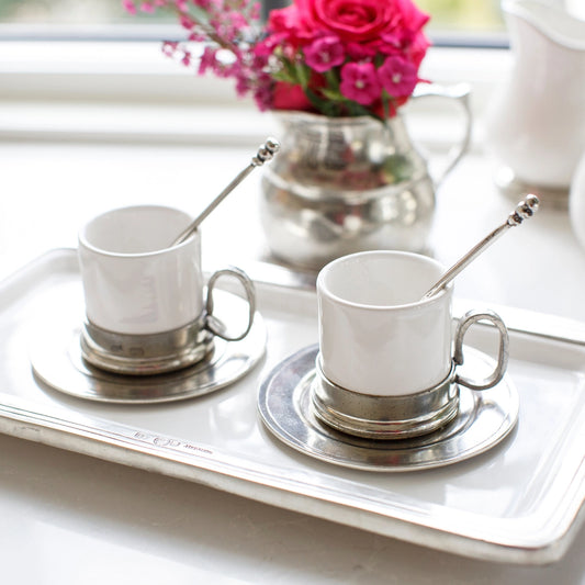 Tuscan Espresso Cup & Saucer with Spoon