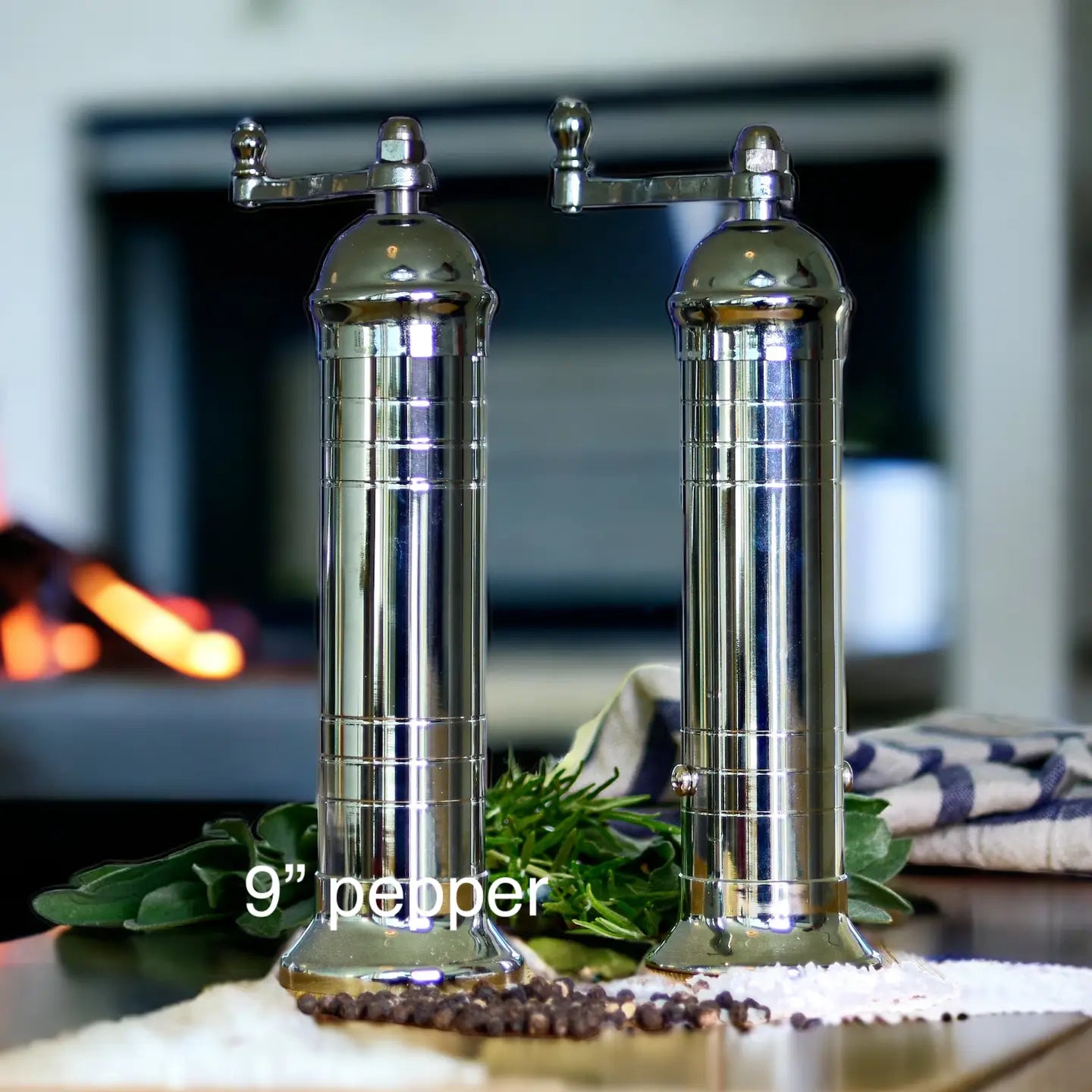 The Original Greek Mill - Chrome Pepper Grinder - Thumbnail 3