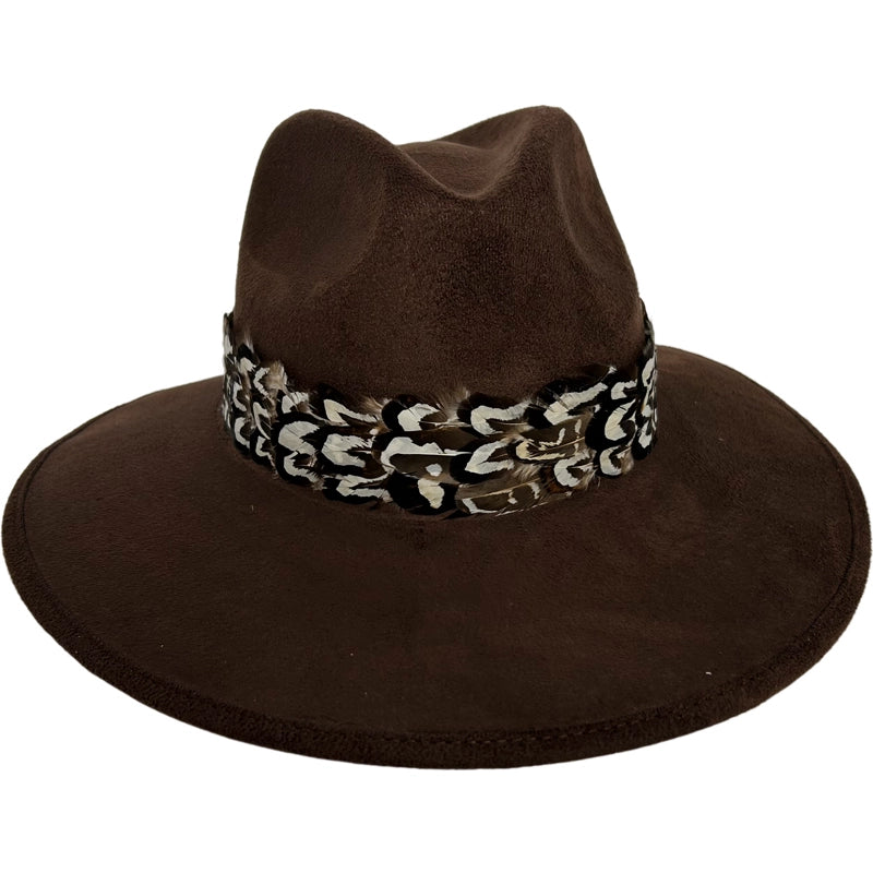 The Hawthorne Suede Hat in Chocolate - Preorder