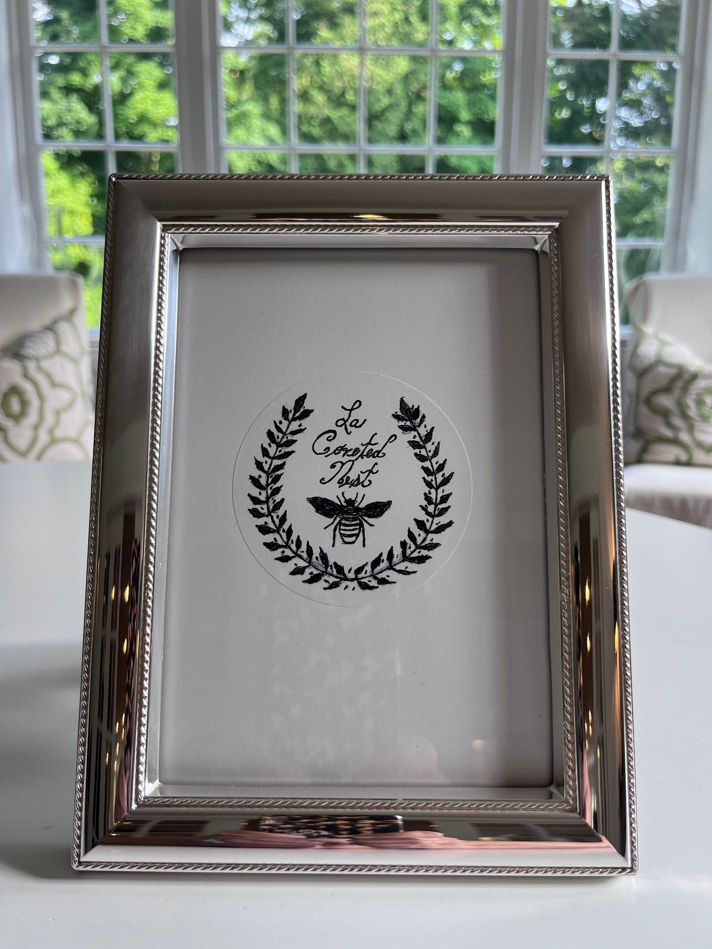 The Grace Sterling Silver Beaded Frame 5 x 7