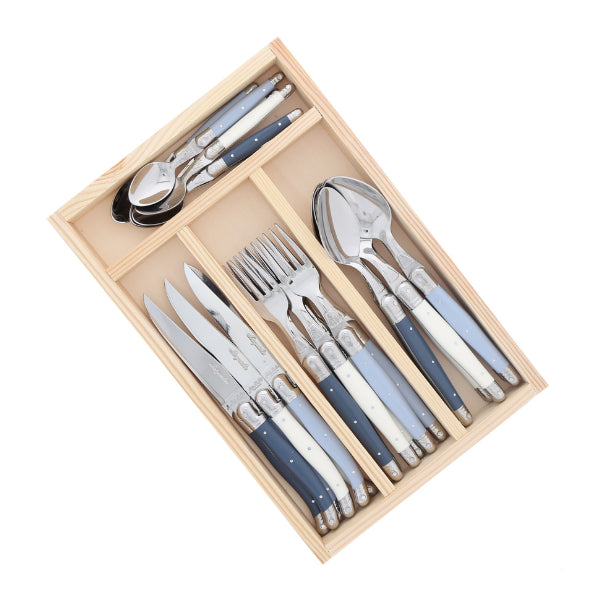 Laguiole Jean Dubost 24 Pc Everyday Flatware Set Atelier Mix