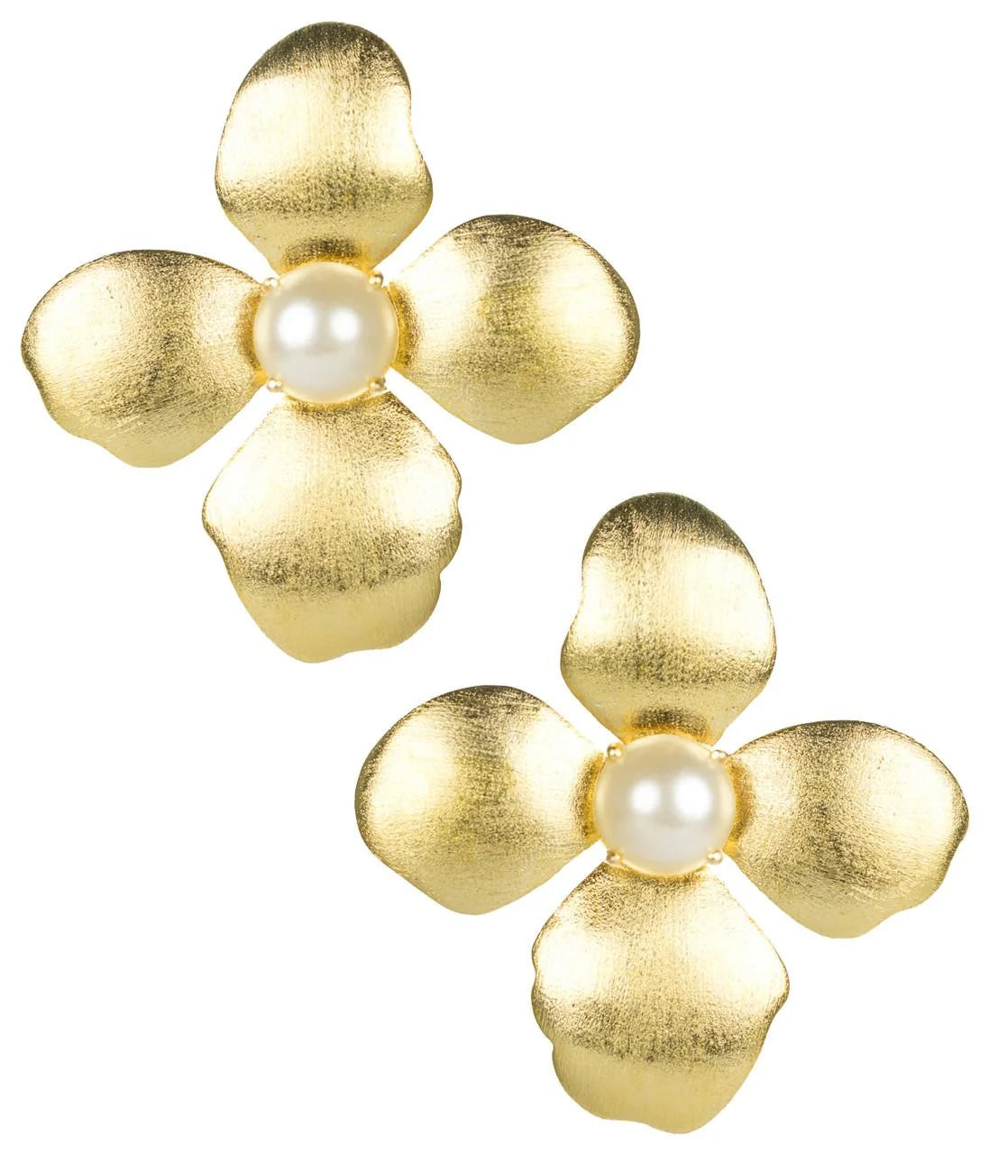Maggie - Pearl Floral Earrings by Lisi Lerch