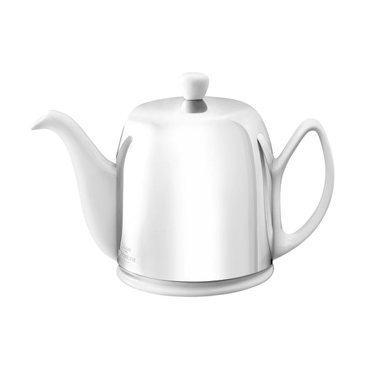 Salam Teapot - 6 Cups (33 oz) Ceramic & Stainless Steel