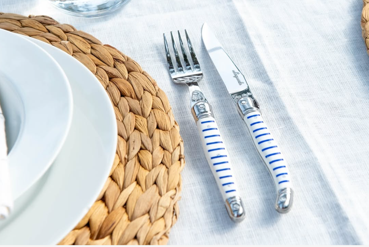 Laguiole Jean Dubost Mariniere 24 Pc Everyday Flatware Set