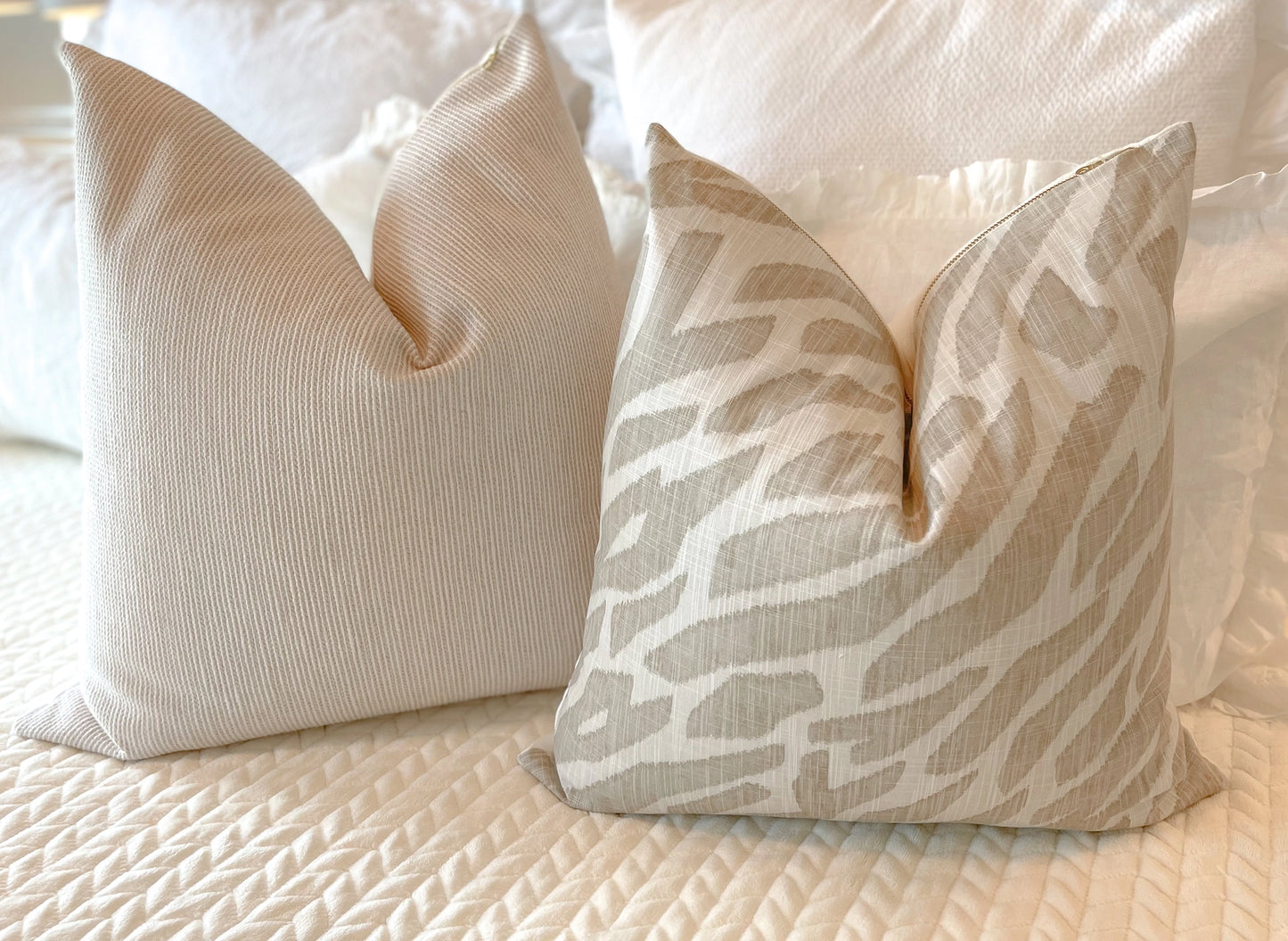 Posh Zebra Print Pillow
