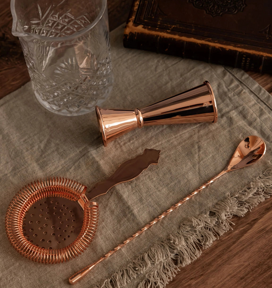 Coppermill Vintage Inspired Glass Barware 4 Piece Set