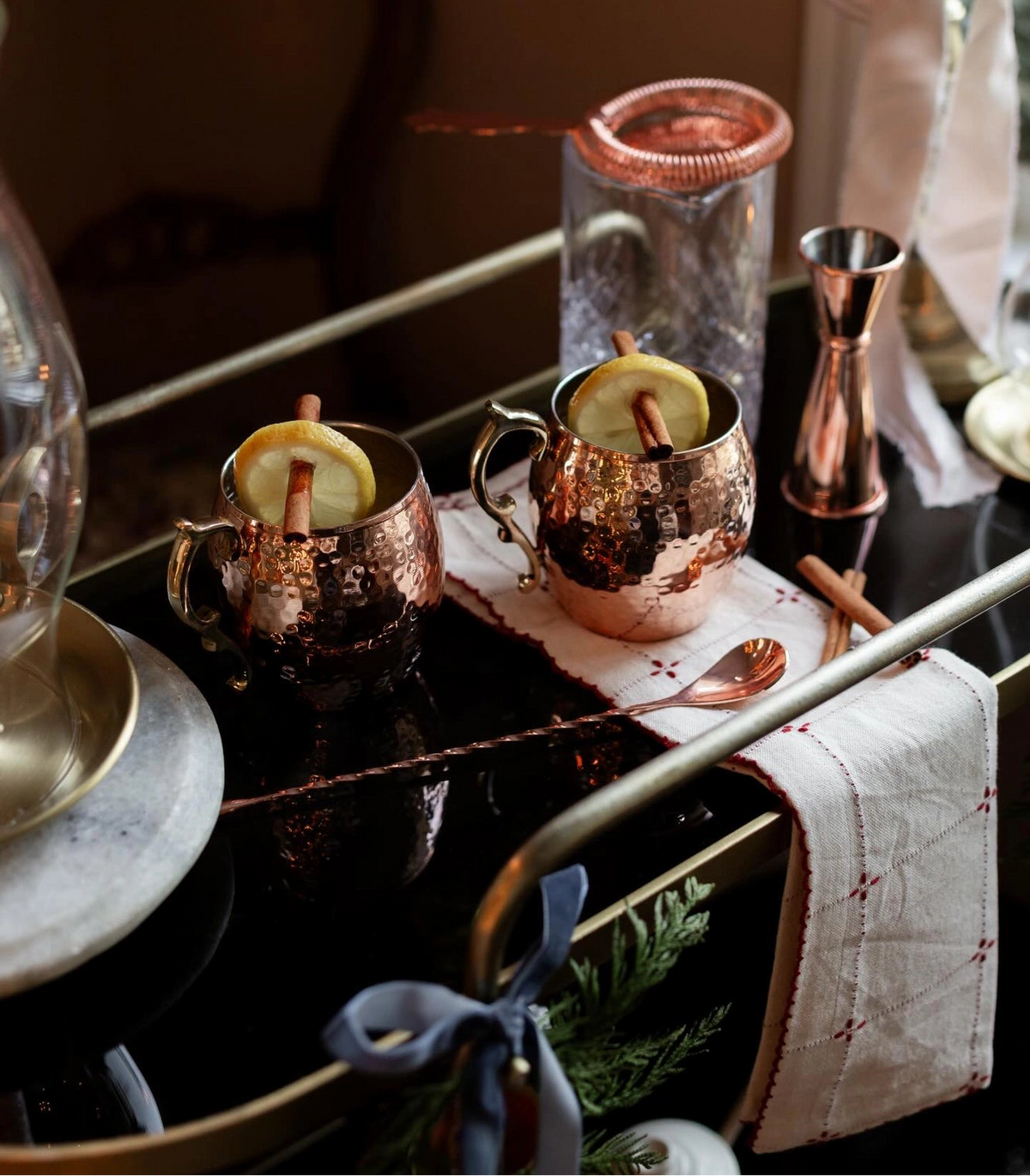 Coppermill Vintage Inspired Glass Barware 4 Piece Set