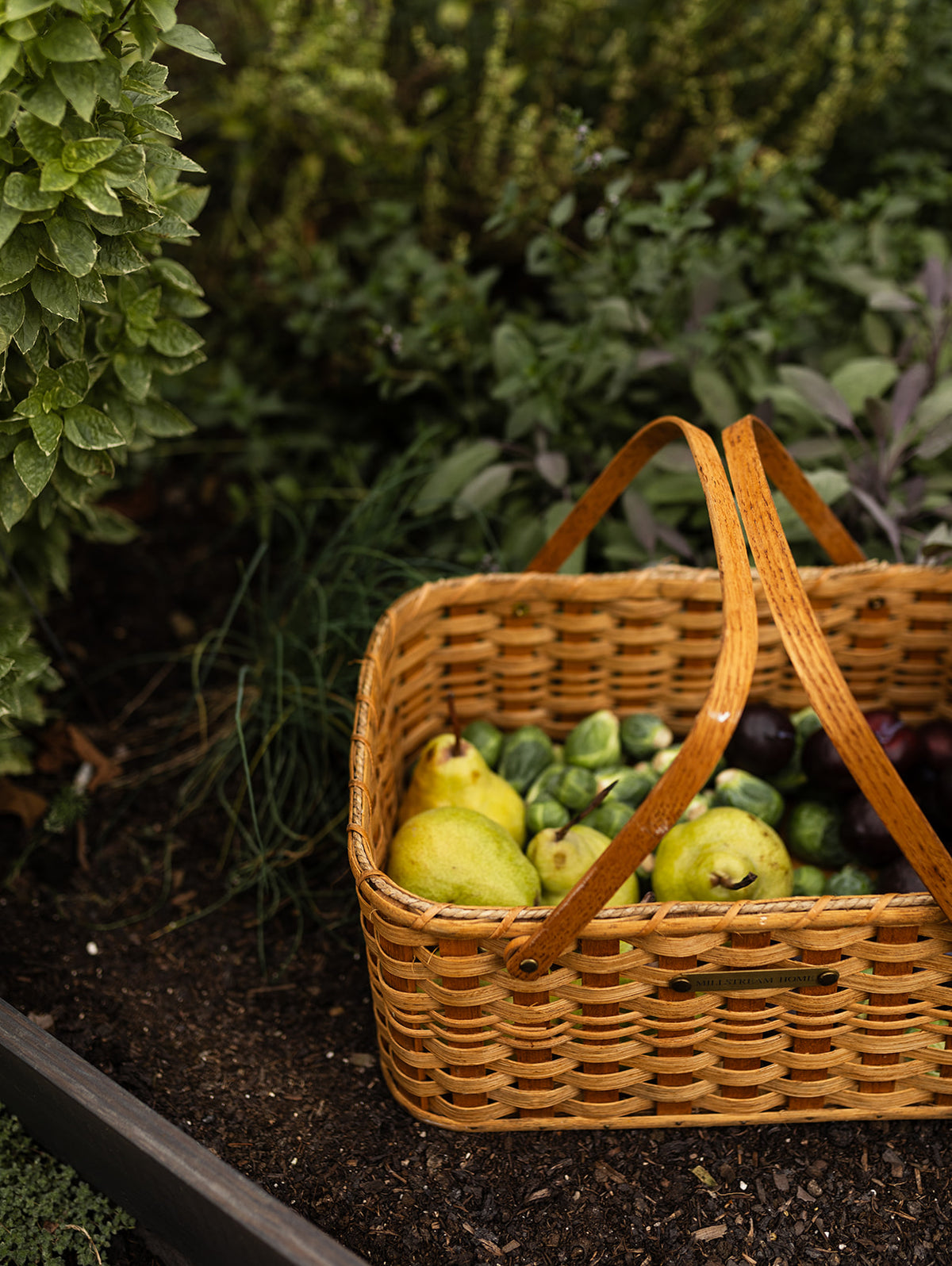 The Fleur Gardening Basket | Handwoven Heirloom - Customizable Plate, Preorder