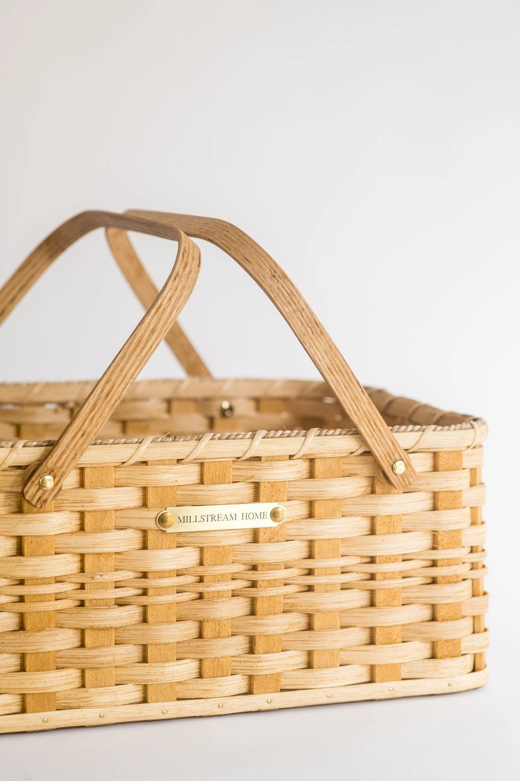The Fleur Gardening Basket | Handwoven Heirloom - Customizable Plate, Preorder