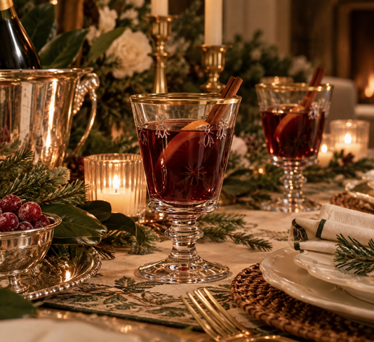 Gold Rim Wine Glass, La Rochère Provencal Bee - Set of 4
