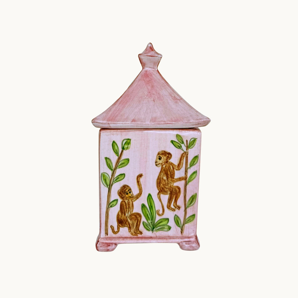 Monkey Dance Candle Pink