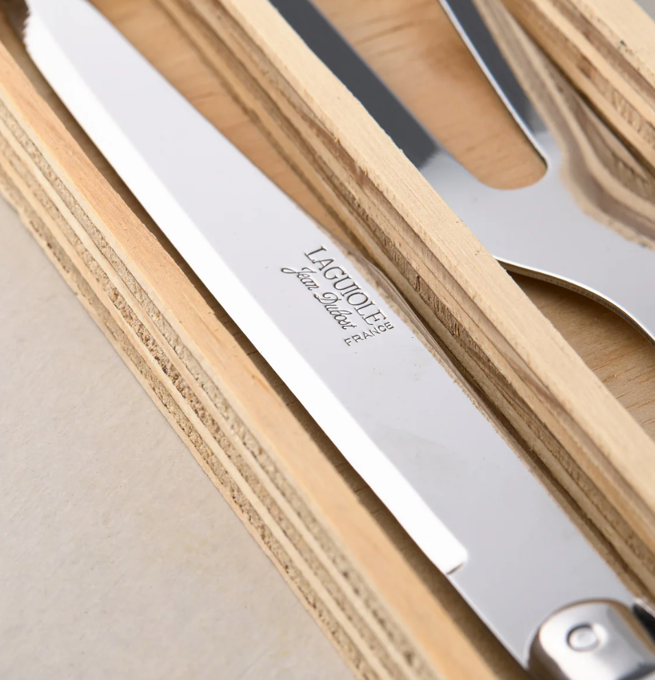 Laguiole Jean Dubost Stainless Steel Carving Set