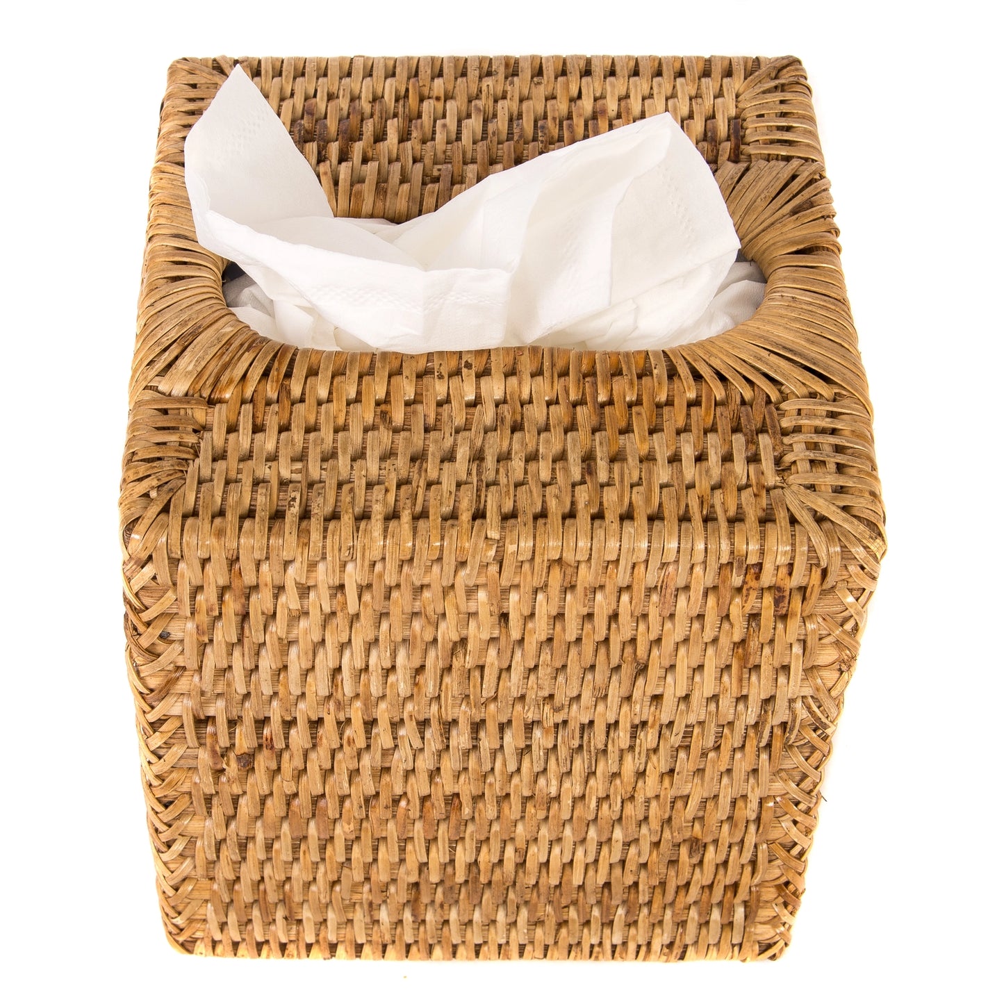 The Wauwinet Rattan Tissue Box Cover - Preorder