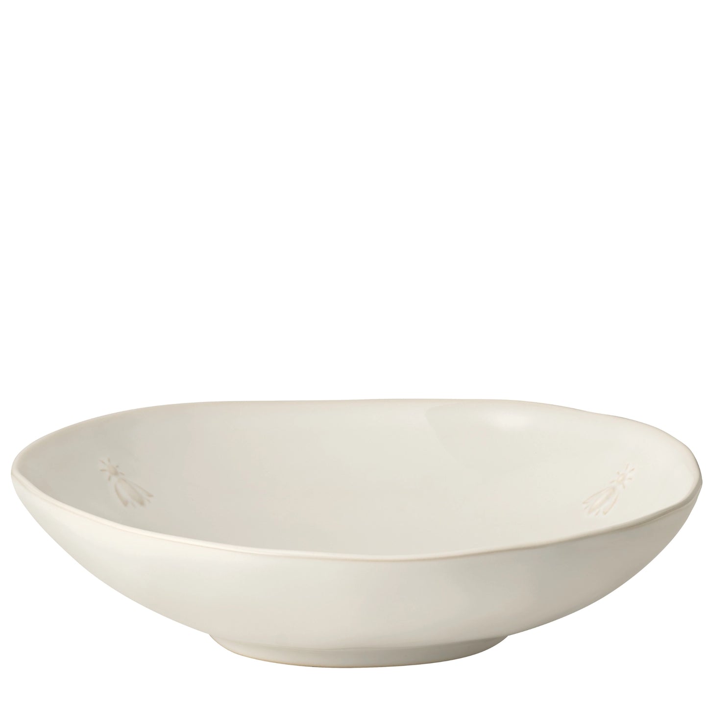 Ceramic Pasta Plates, La Rochère Provencal Bee - Set of 4, Ecru