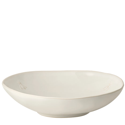 Ceramic Pasta Plates, La Rochère Provencal Bee - Set of 4, Ecru