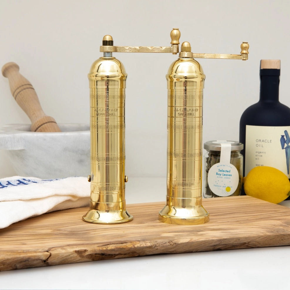 The Original Greek Mill - Brass Pepper Grinder - Thumbnail 2
