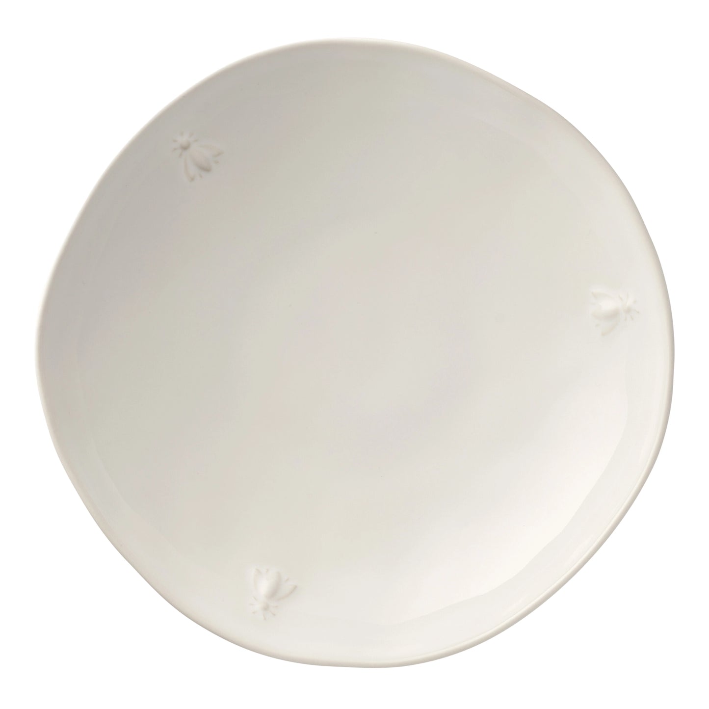 Ceramic Pasta Plates, La Rochère Provencal Bee - Set of 4, Ecru