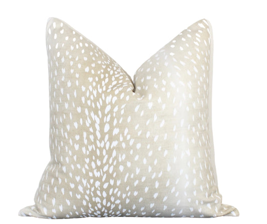 Chic Antelope Print Down Pillow