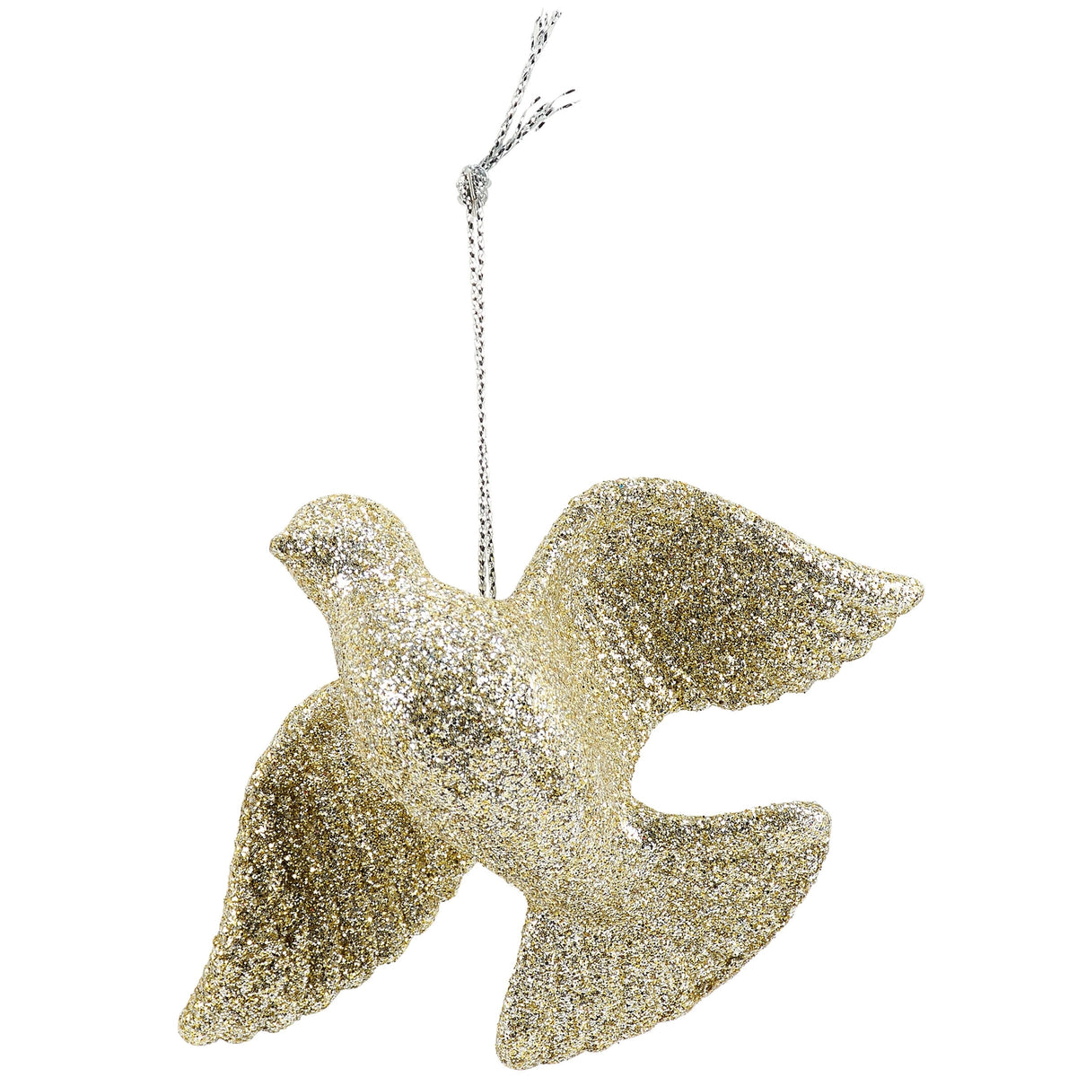 Glitter Dove Ornament - Set of 6