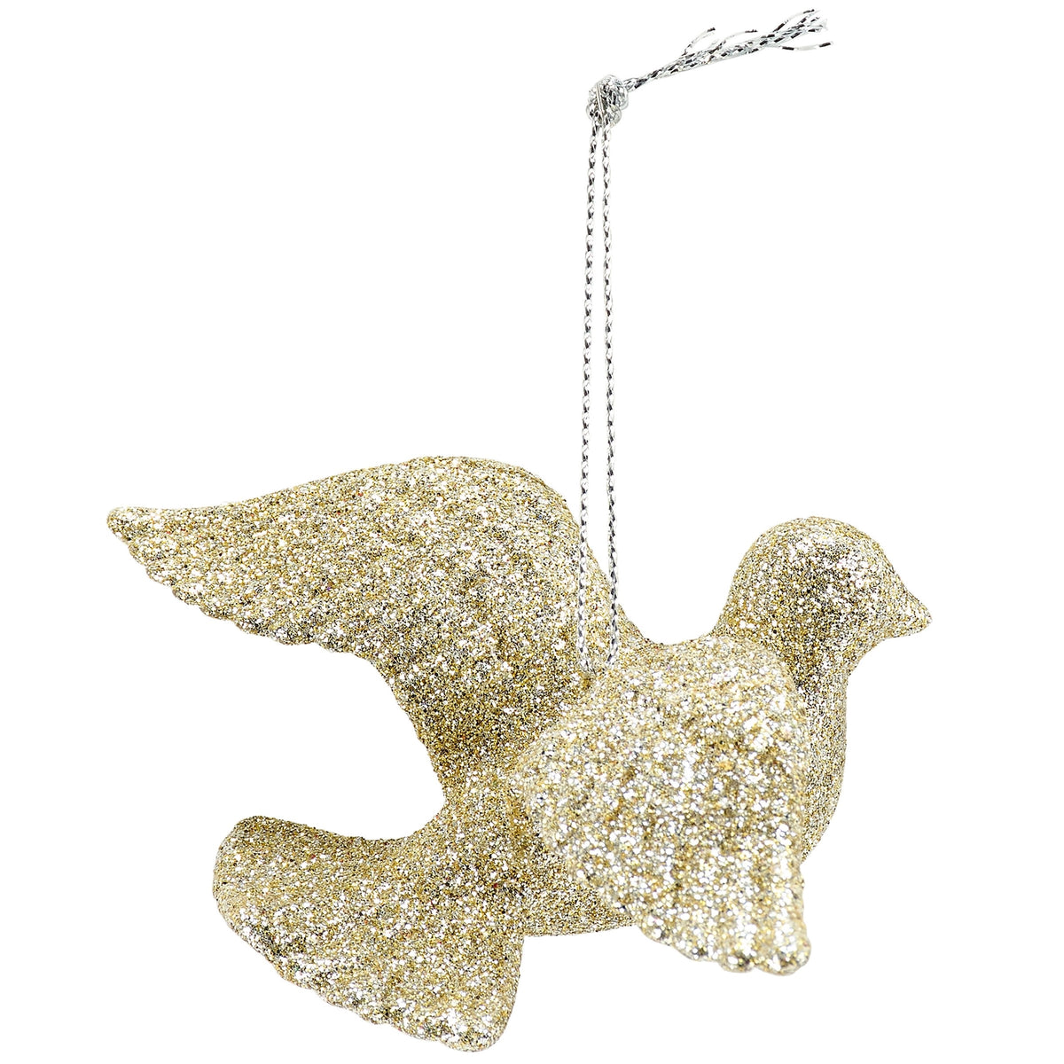 Glitter Dove Ornament - Set of 6