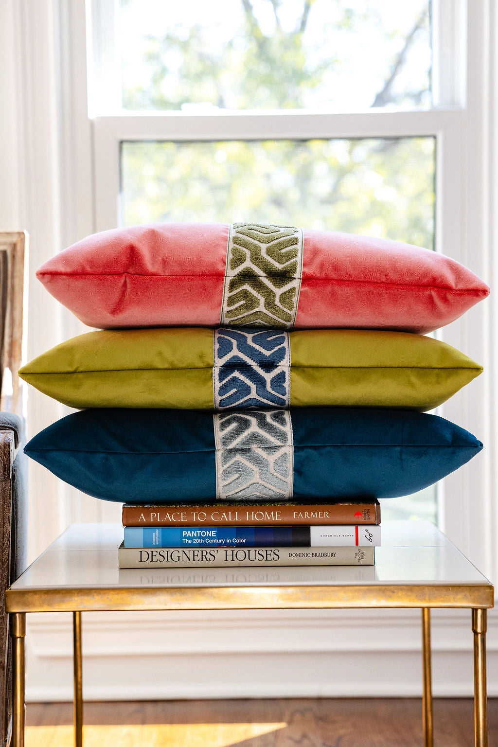 Coral & Lemongrass Throw Pillow