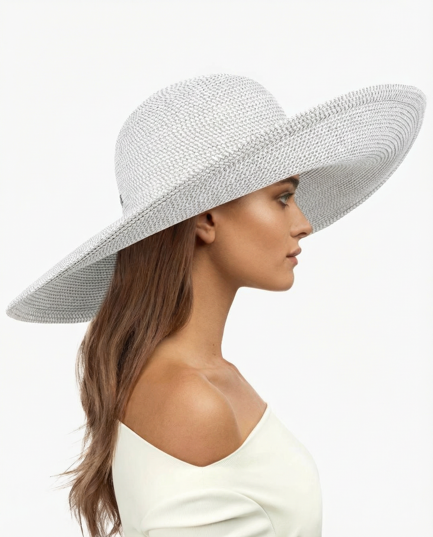Floppy Hat - Eric Javits, Ice/Metallic Silver