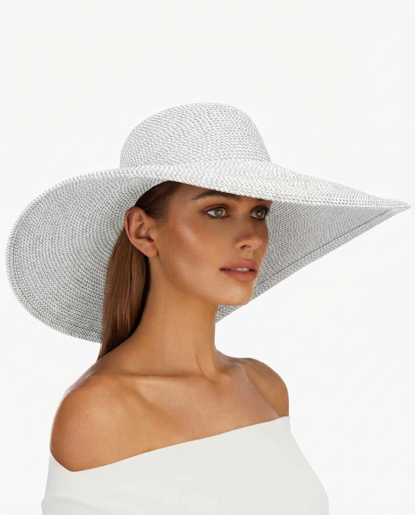 Floppy Hat - Eric Javits, Ice/Metallic Silver