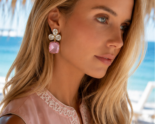 Delleny Pink & Crystal Quartz - Julie Ryan Design