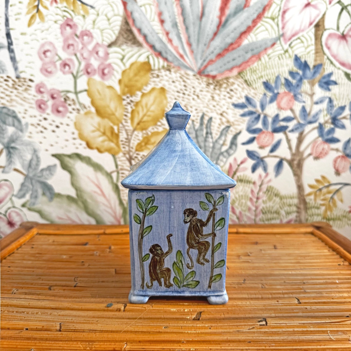 Monkey Dance Candle Blue