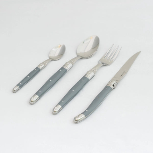 Laguiole Jean Dubost Gray 24 Pc Everyday Flatware Set