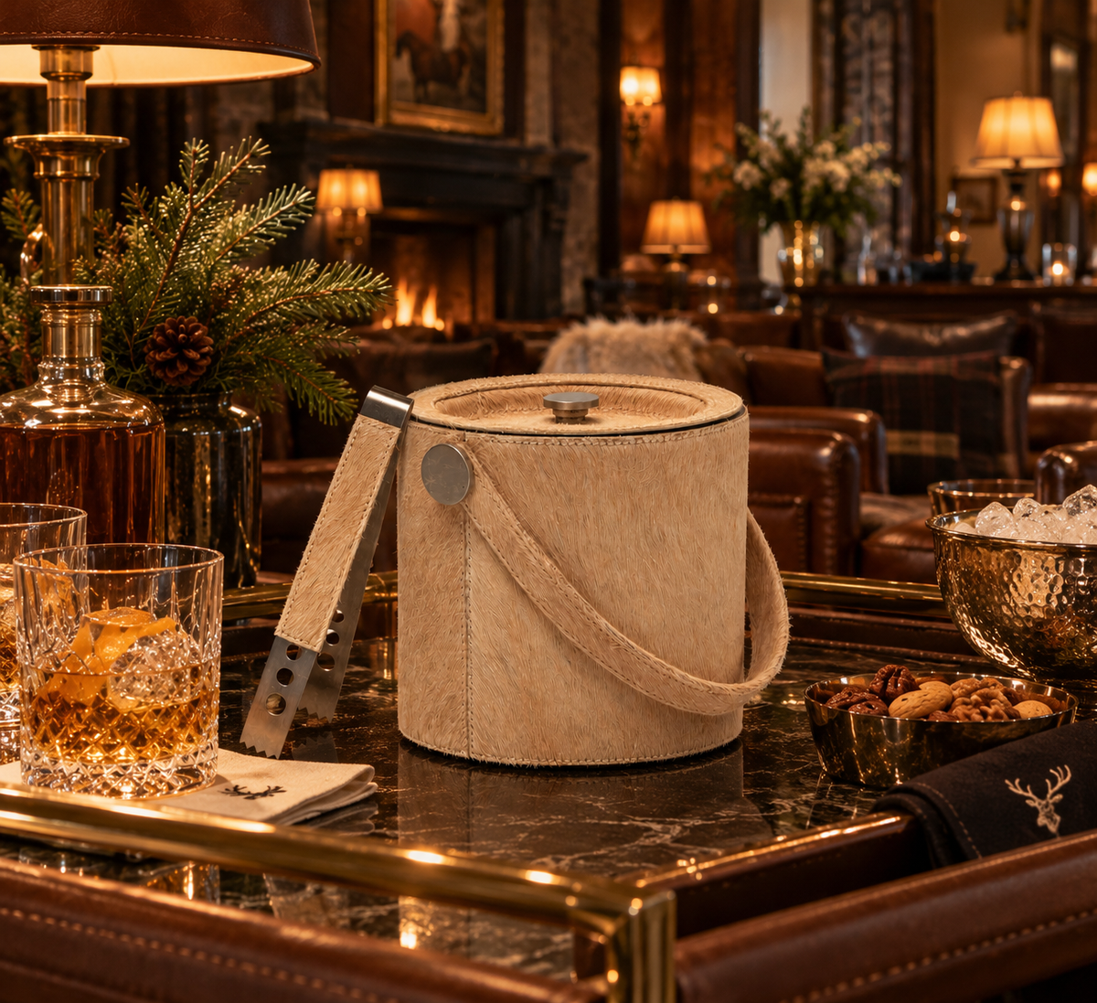 Browmley Beige Ice Bucket