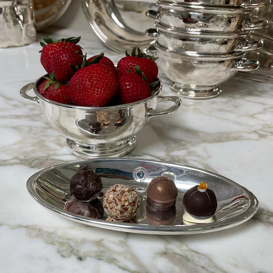 Hôtel Silver - Private Label Collection Low Pedestal Bowl With Handles - Preorder