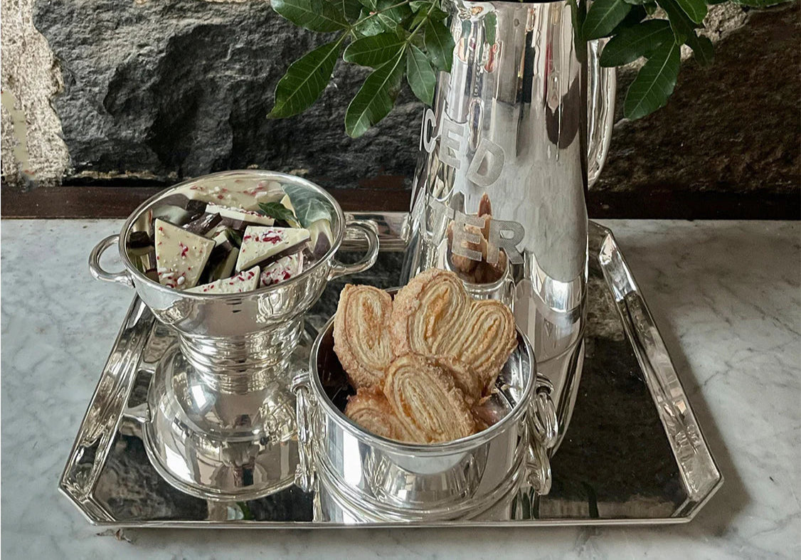 Hôtel Silver - Private Label Collection Low Pedestal Bowl With Handles - Preorder