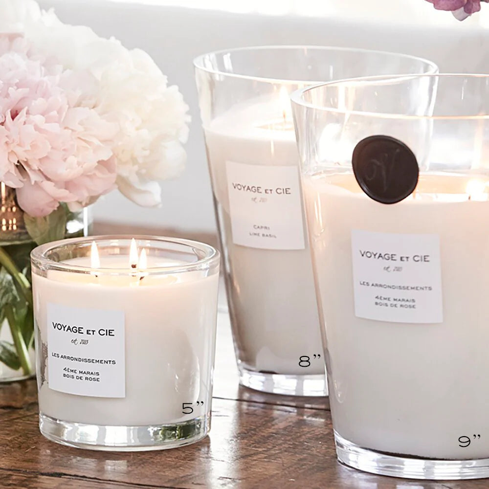 French Cut Vase Candle - Hamptons Poivre Noir 8oz