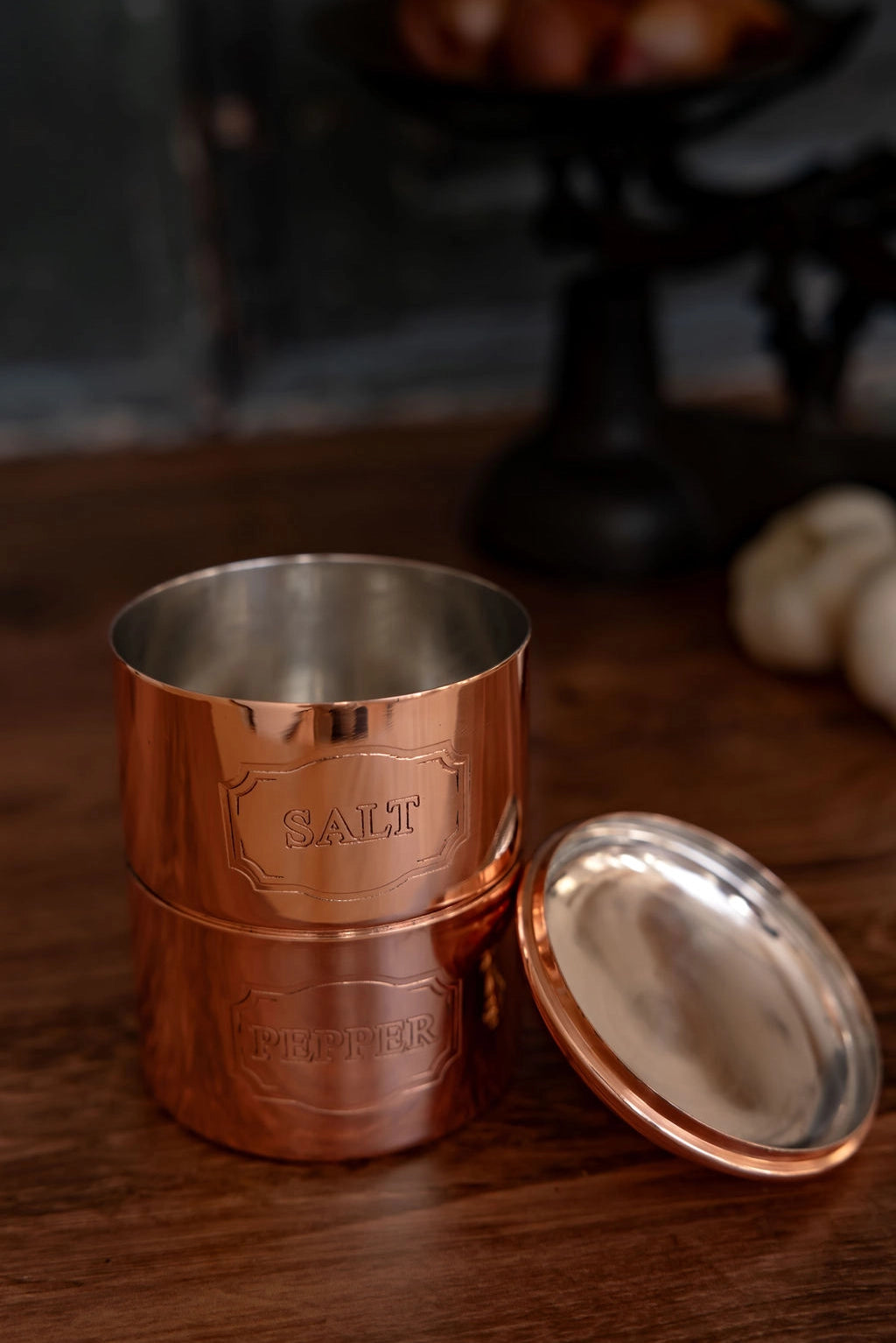 Coppermill Kitchen Vintage Inspired Salt & Pepper Cellar