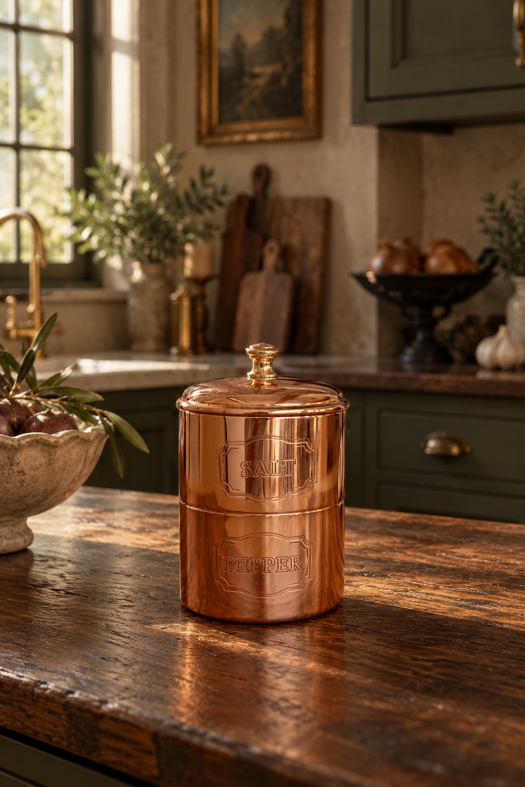 Coppermill Kitchen Vintage Inspired Salt & Pepper Cellar