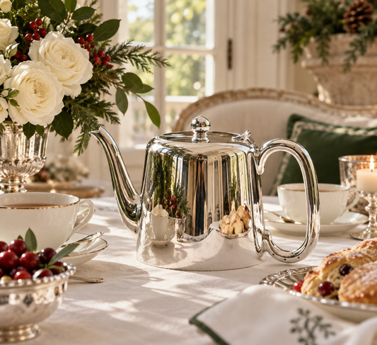 Hôtel Silver - Vintage Teapot With Ball Finial