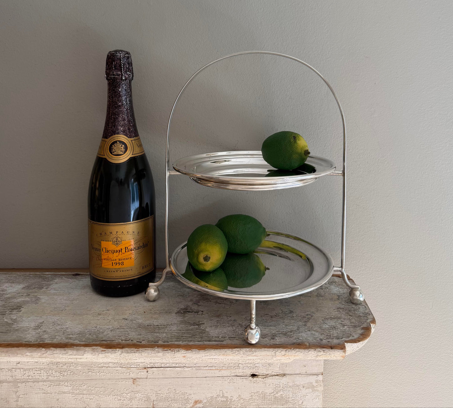 Hôtel Silver - Vintage Plate Stand Two-Tier